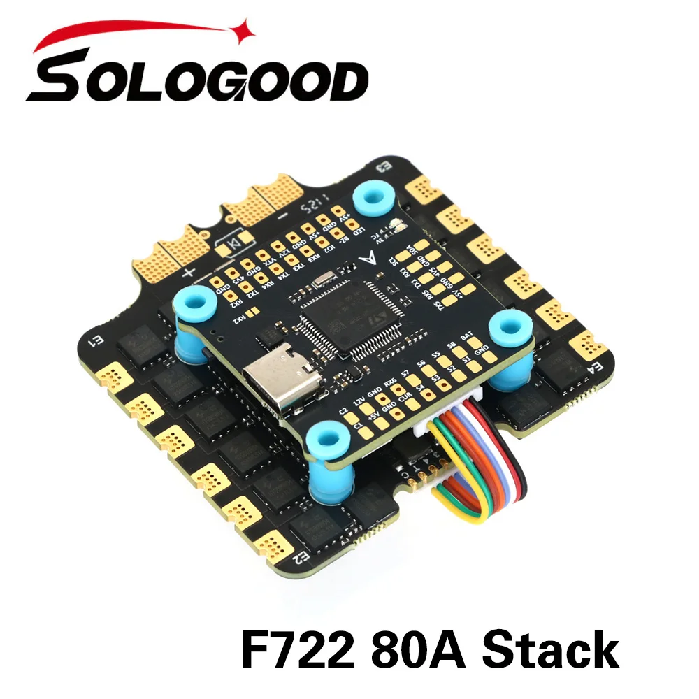 SoloGood F405 80A Stack F722 80A Stack Flight Control 4in1 ESC ICM42688P for 13 inch FPV Freestyle Drone
SoloGood F405 80A Stack F722 80A Stack Flight Control 4in1 ESC ICM42688P for 13 inch FPV Freestyle Drone