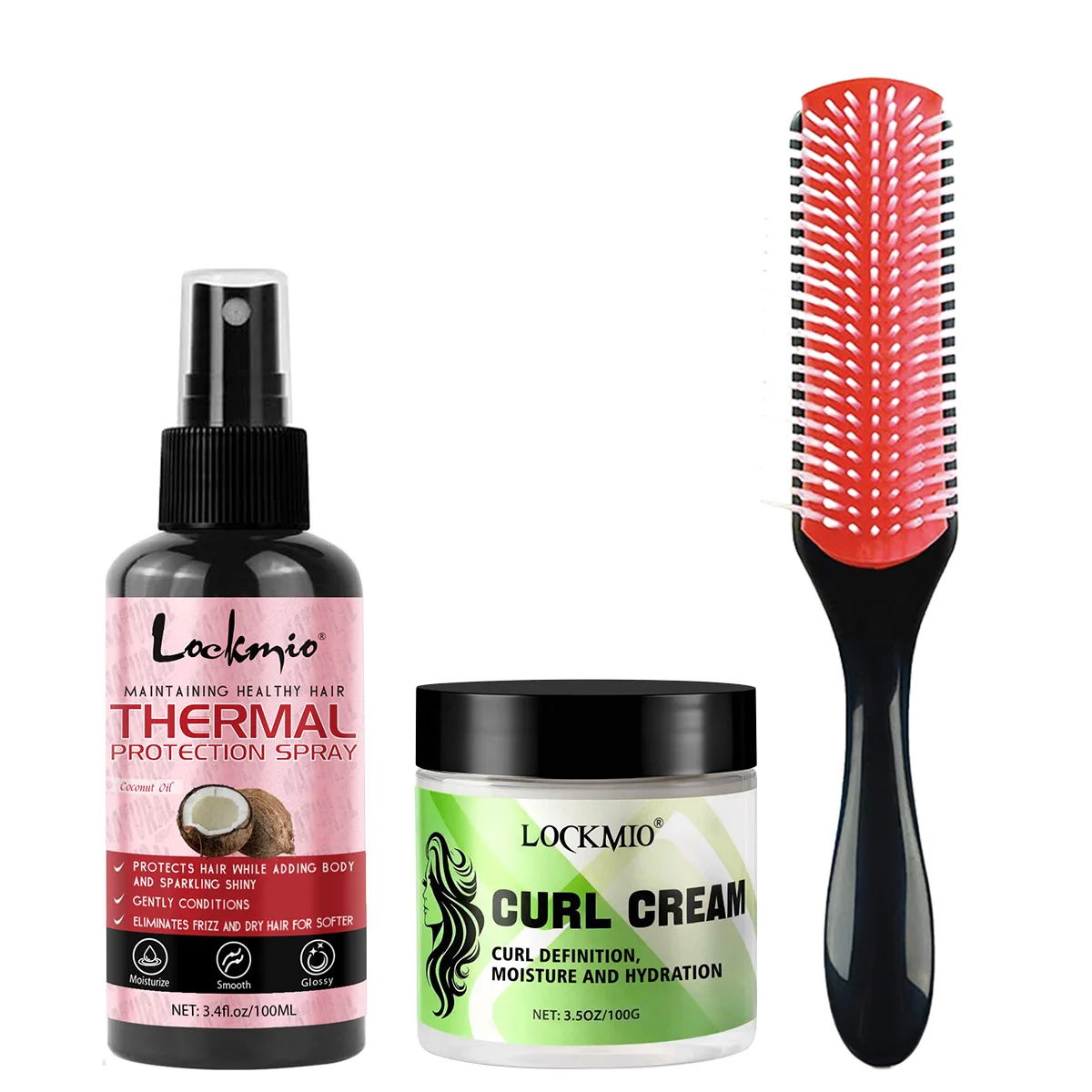Curly Hair Care Styling 3pcs Heat-Protecting Smoothing Spray, Moisturizing Hydrating Curl Defining Cream,Elastin curl Enhancers
Curly Hair Care Styling 3pcs Heat-Protecting Smoothing Spray, Moisturizing Hydrating Curl Defining Cream,Elastin curl Enhancers