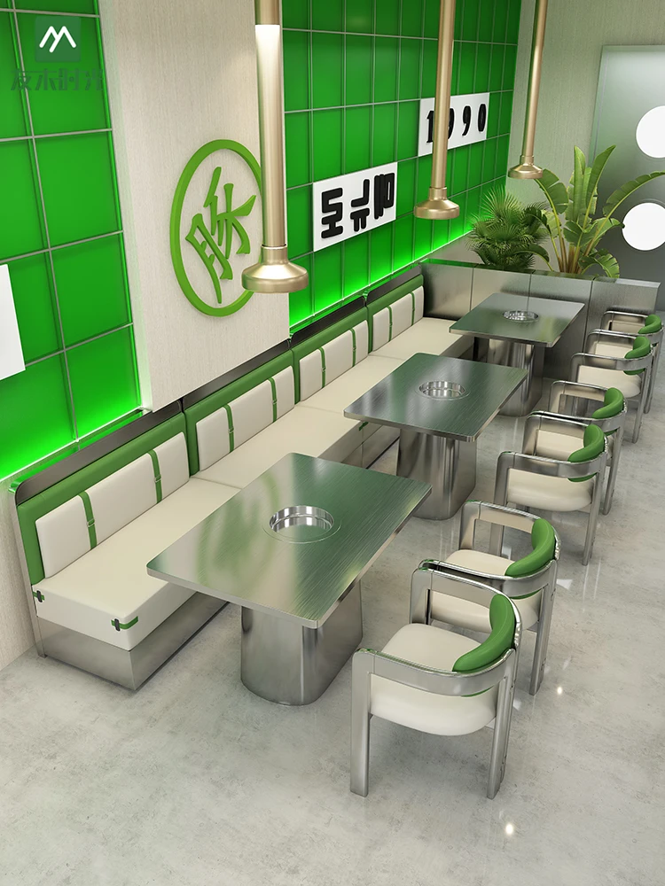LTT stainless steel chair industrial style theme restaurant wall booth cafe table and chair combination
LTT stainless steel chair industrial style theme restaurant wall booth cafe table and chair combination