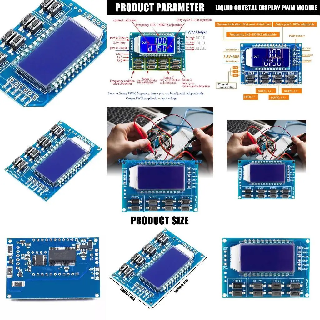 U2JE 1Hz-150Khz Generator Module Adjustable PWM Frequency Function