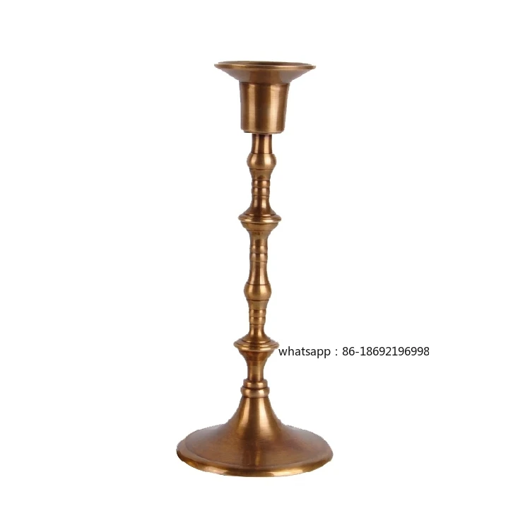 European-style Indian Imported Handmade Brass Candlestick Dining Table Wedding Candlelight Dinner Props Living Room Wine Cabinet
European-style Indian Imported Handmade Brass Candlestick Dining Table Wedding Candlelight Dinner Props Living Room Wine Cabinet