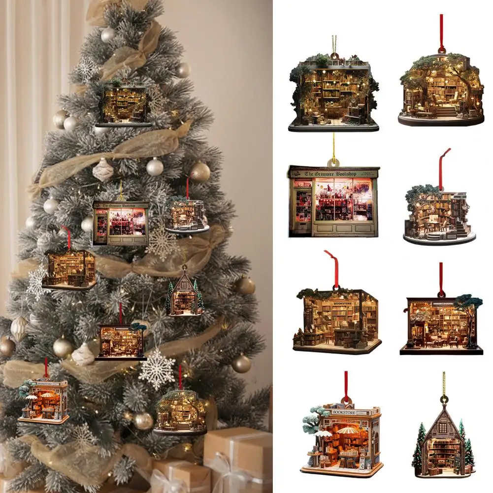 Christmas Ornaments Book Theme Christmas Bookstore Ornament Set for Book Lovers 2d Flat Acrylic Decorations for Christmas Tree
Christmas Ornaments Book Theme Christmas Bookstore Ornament Set for Book Lovers 2d Flat Acrylic Decorations for Christmas Tree