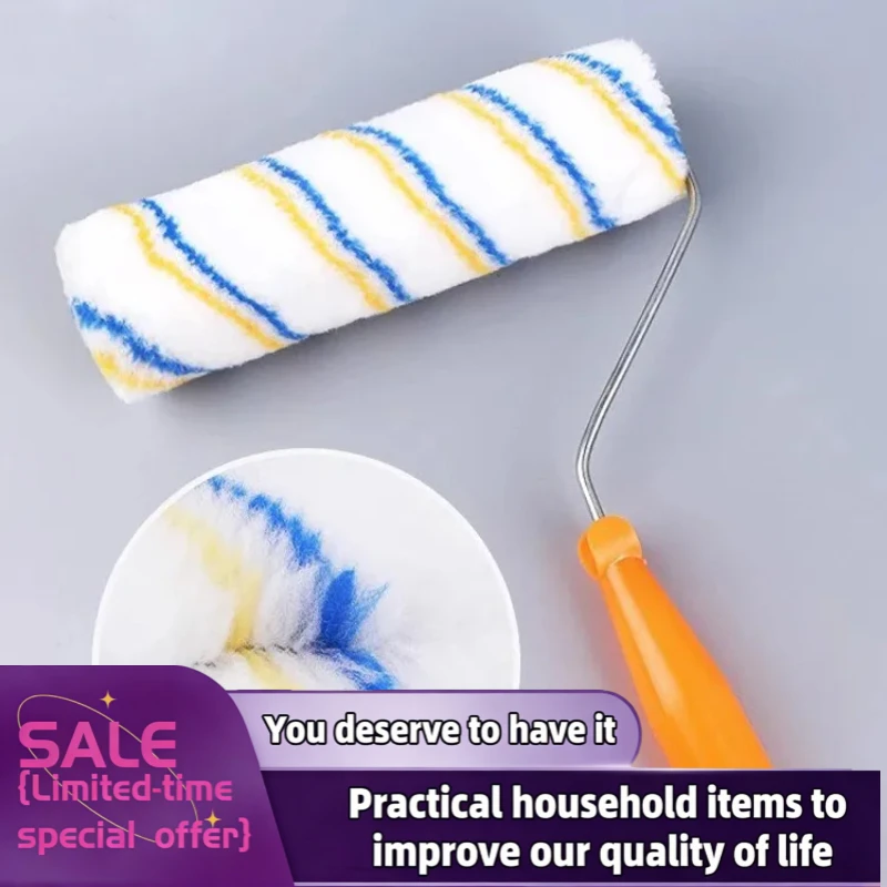Валик для покраски с длинной ручкой для домашнего декора, валик для латексной краски для стен, короткий валик для покраски.
Валик для покраски с длинной ручкой для домашнего декора, валик для латексной краски для стен, короткий валик для покраски.