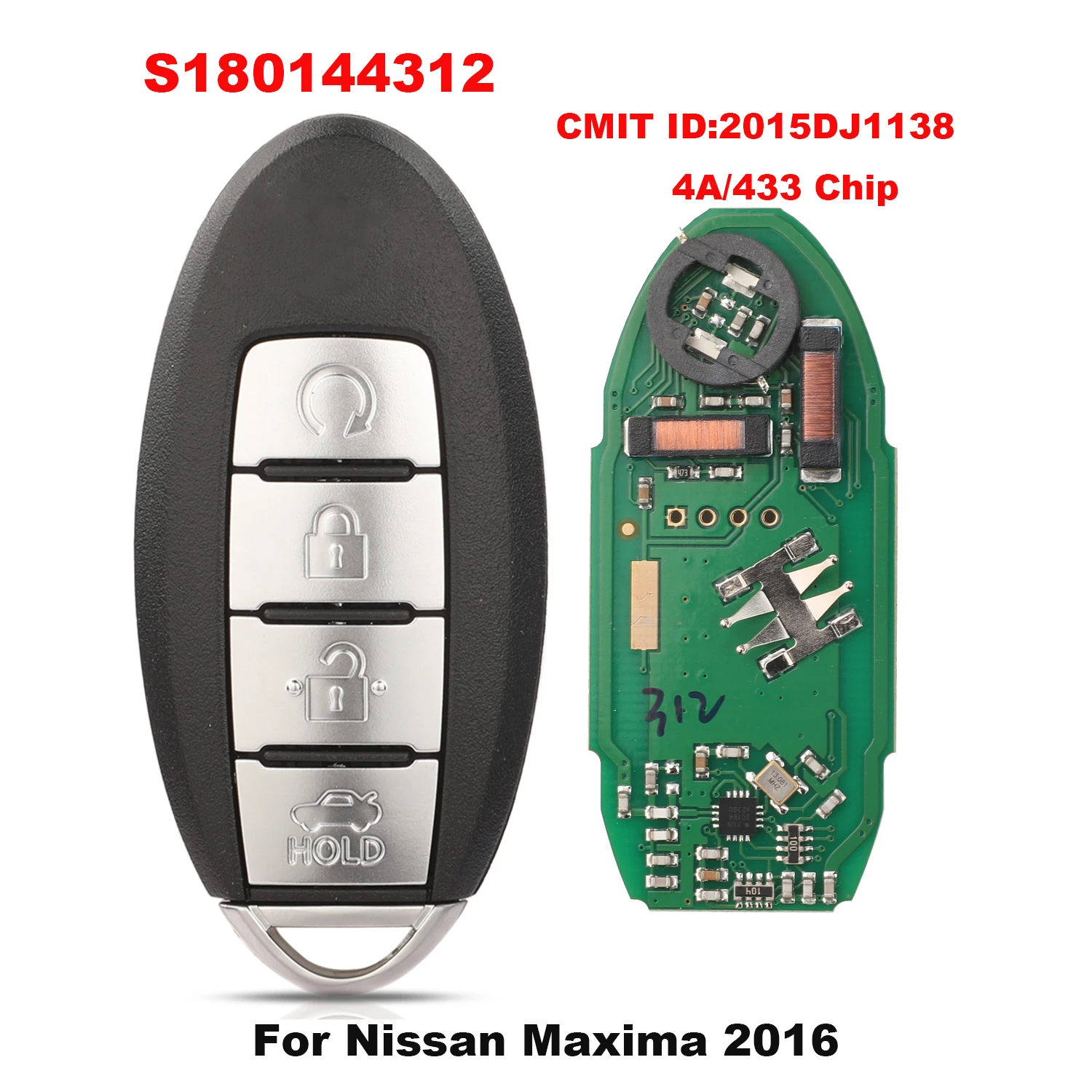 jingyuqin S 180144312 CMIT ID: 2015DJ1138 удаленный ключ от машины для Nissan Maxima 2016 433 МГц 4A чип умный 3 кнопки смарт-ключ
jingyuqin S 180144312 CMIT ID: 2015DJ1138 удаленный ключ от машины для Nissan Maxima 2016 433 МГц 4A чип умный 3 кнопки смарт-ключ