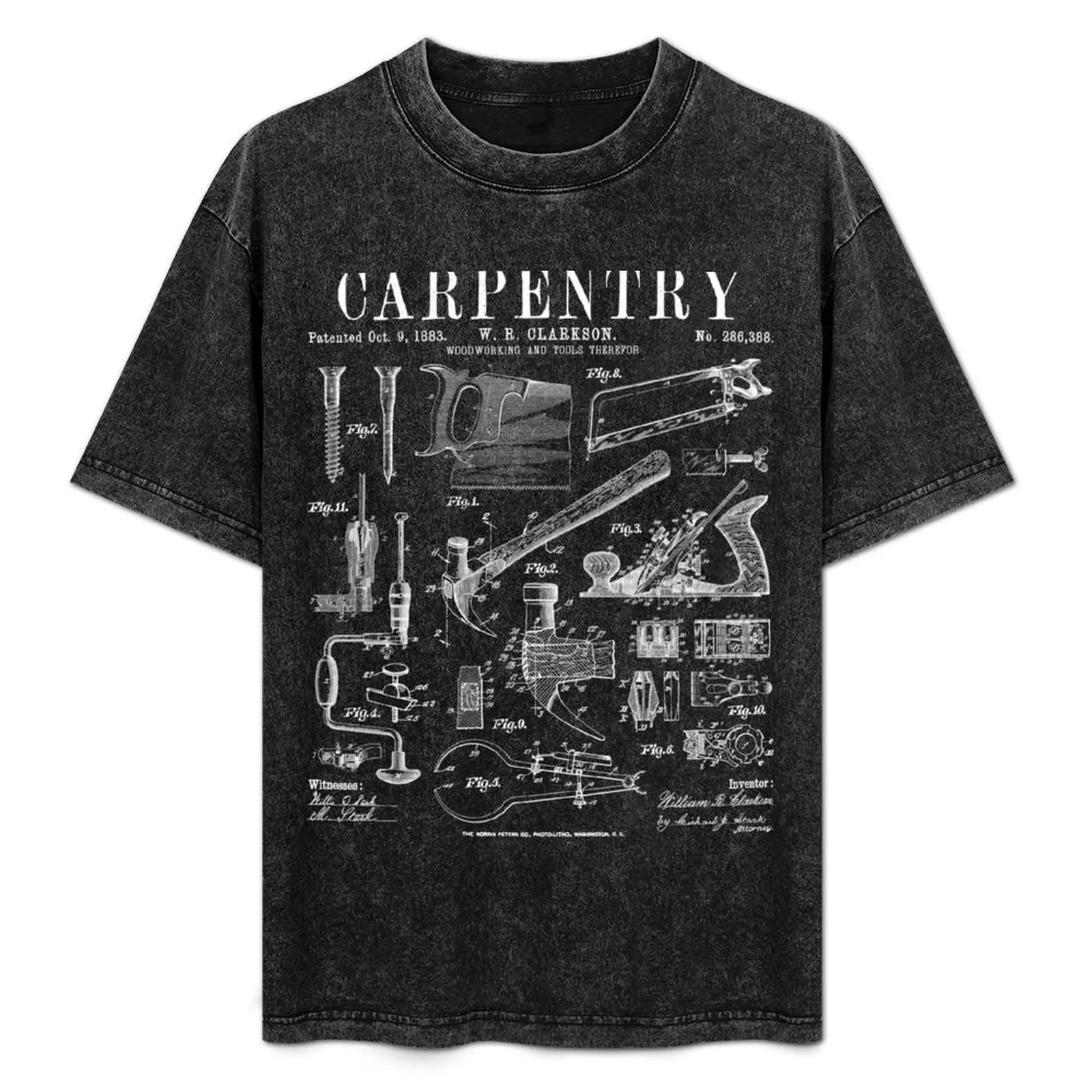 Carpentry Carpenter Tools Handyman Vintage Patent Print T-Shirt Simple Trendy Casual T-Shirt
Carpentry Carpenter Tools Handyman Vintage Patent Print T-Shirt Simple Trendy Casual T-Shirt