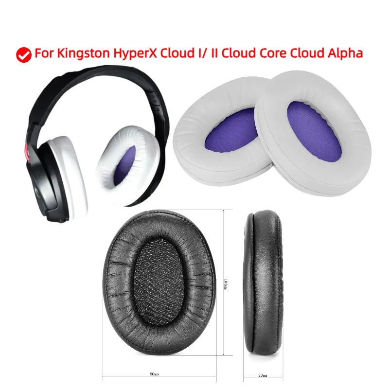 Replacement Ear Pads Cushions for Kingston HyperX Cloud I/ II Cloud Core Cloud Alpha Headphone Soft Memory Foam Pads/Earpads
Replacement Ear Pads Cushions for Kingston HyperX Cloud I/ II Cloud Core Cloud Alpha Headphone Soft Memory Foam Pads/Earpads