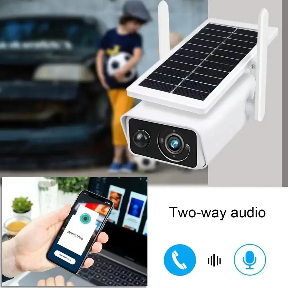 IP66 Waterproof Wireless Outdoor WiFi Security Camera Solar Security Cameras With IR Sensor Motion Detection 2-Way Audio
IP66 Waterproof Wireless Outdoor WiFi Security Camera Solar Security Cameras With IR Sensor Motion Detection 2-Way Audio
