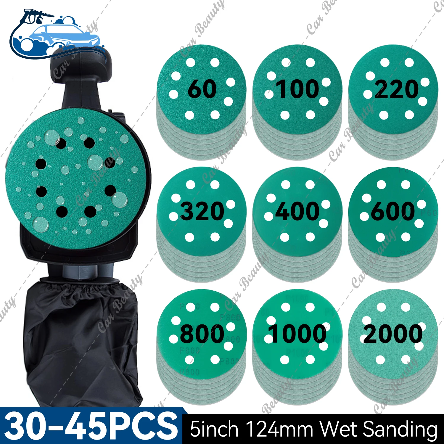 Wet and Dry Sandpaper Assortment Set Sanding Discs Hook & Loop Polishing for Car Wood Stone Metal Plastics Furniture 5inch 124mm
Wet and Dry Sandpaper Assortment Set Sanding Discs Hook & Loop Polishing for Car Wood Stone Metal Plastics Furniture 5inch 124mm