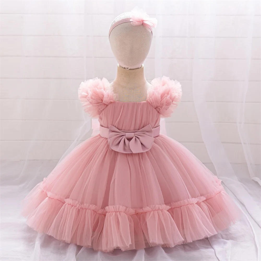 2pcs Lace Big Bow Party Tutu Dress For Baby Girls Fluffy Birthday Gown Princess Clothes Infant Summer Holiday Dresses Flash Wear
2pcs Lace Big Bow Party Tutu Dress For Baby Girls Fluffy Birthday Gown Princess Clothes Infant Summer Holiday Dresses Flash Wear