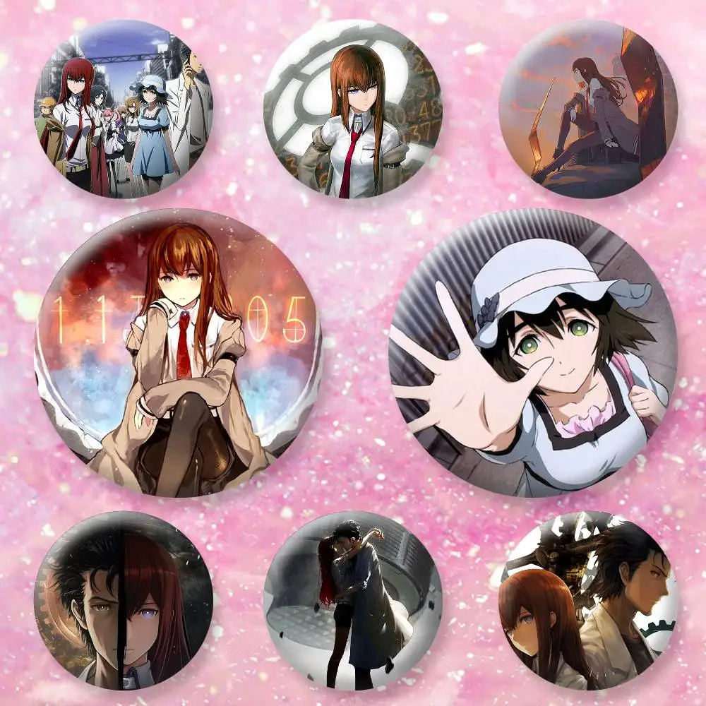 S-Steins Gate Brooches Cartoon Badge Pins Backpack Hat Accessories Friend Gift
S-Steins Gate Brooches Cartoon Badge Pins Backpack Hat Accessories Friend Gift