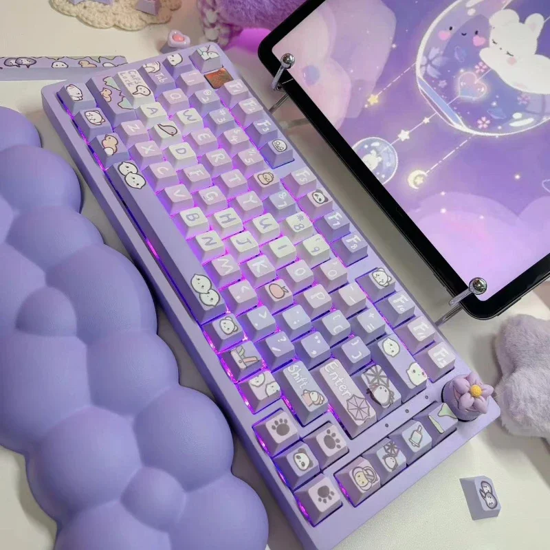 Колпачки для клавиш Ghost House на заказ PBT Cherry MDA Profile Keycap Милый фиолетовый мультфильм аниме Point Key Cap для игровой механической клавиатуры
Колпачки для клавиш Ghost House на заказ PBT Cherry MDA Profile Keycap Милый фиолетовый мультфильм аниме Point Key Cap для игровой механической клавиатуры