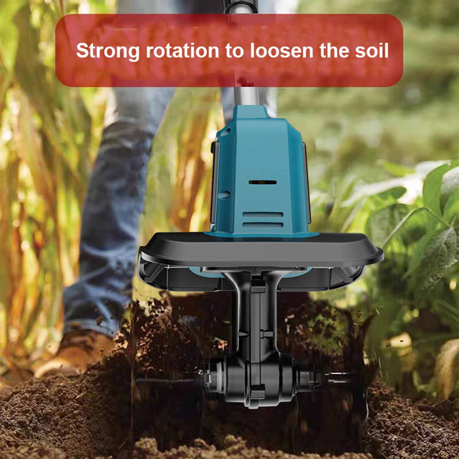 21V Electric Cultivator Cordless Tiller 330RPM High Speed 4 Durable Steel Tines for Lawn/Gardening/Soil Cultivation 9.5inches
21V Electric Cultivator Cordless Tiller 330RPM High Speed 4 Durable Steel Tines for Lawn/Gardening/Soil Cultivation 9.5inches