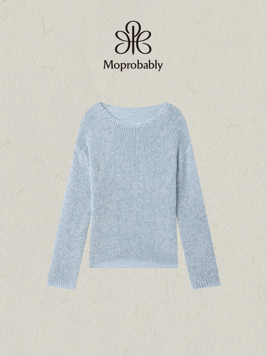 Moprobably Lazy Style Loose Fit Knitwear Pullover Casual Loose Top Polyester Fiber round Neck Long Sleeve Spring Season
Moprobably Lazy Style Loose Fit Knitwear Pullover Casual Loose Top Polyester Fiber round Neck Long Sleeve Spring Season