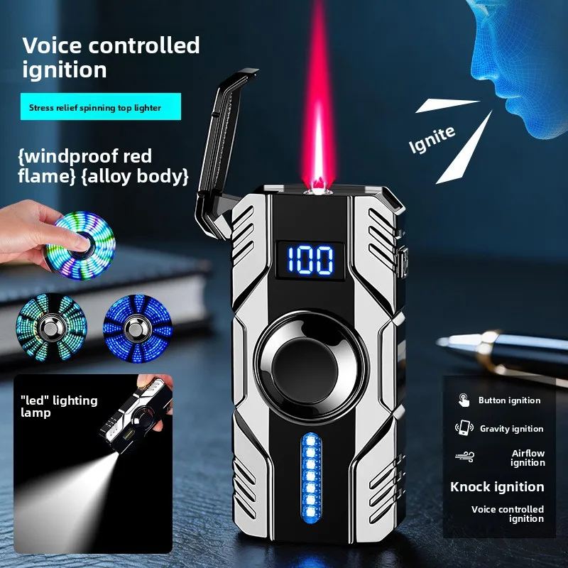 2026 Voice Controlled Induction Ignition Windproof Red Flame Butane Gas Lighter Creative Colorful Gyroscope Electric Lighters
2026 Voice Controlled Induction Ignition Windproof Red Flame Butane Gas Lighter Creative Colorful Gyroscope Electric Lighters