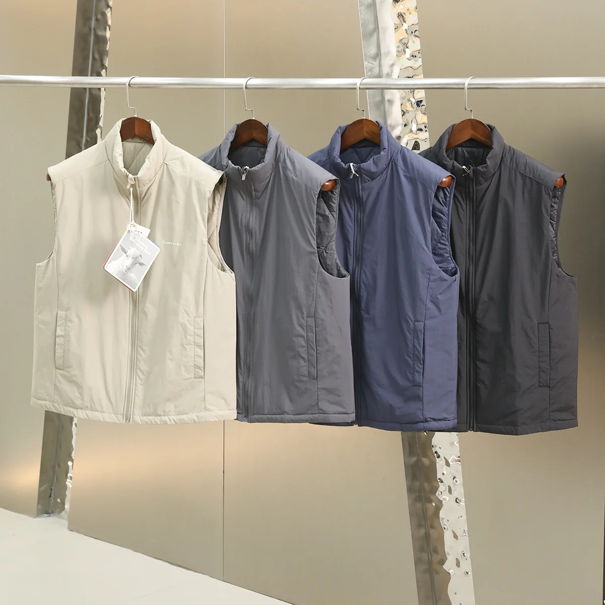 Warm Wool Filled Air Fce Vest Men's Autumn Winter Stand Collar Faion Urban Sle Youth Casual Zipper Closure Color
Warm Wool Filled Air Fce Vest Men's Autumn Winter Stand Collar Faion Urban Sle Youth Casual Zipper Closure Color