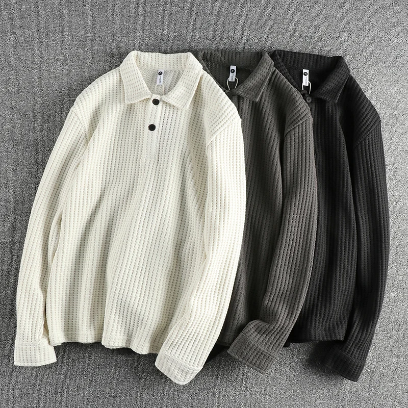 Autumn Winter New Lazy Style Retro Trend Men's Shirt Knitted Comfortable Fabric Collar Long Sleeve T Casual Youth Fashion
Autumn Winter New Lazy Style Retro Trend Men's Shirt Knitted Comfortable Fabric Collar Long Sleeve T Casual Youth Fashion
