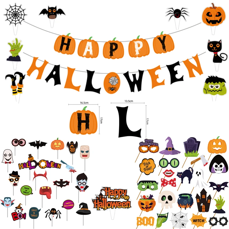 Halloween Banner, Happy Halloween Bunting Banner with Pumpkin Sign, Premium Halloween Party Decorations Supplies.
Halloween Banner, Happy Halloween Bunting Banner with Pumpkin Sign, Premium Halloween Party Decorations Supplies.