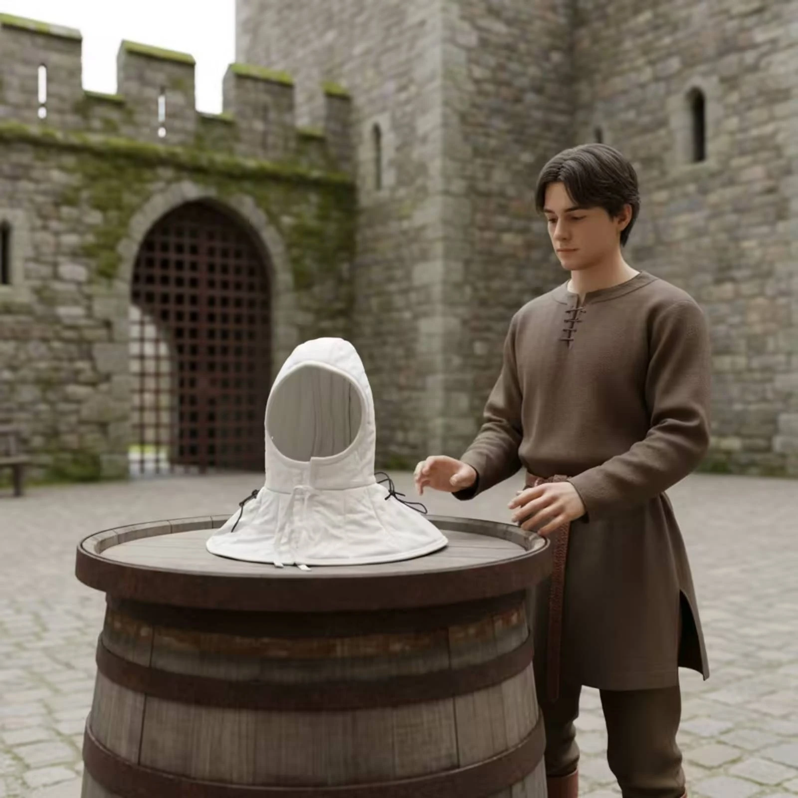 Arming Coif Breathable Linen Material Medieval Helmet Liner Quilted Gambeson Hood Historically Precise Design Historical Costume
Arming Coif Breathable Linen Material Medieval Helmet Liner Quilted Gambeson Hood Historically Precise Design Historical Costume