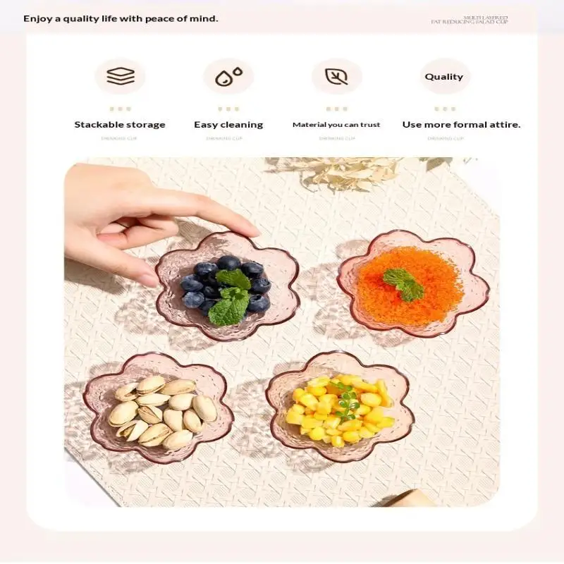 Flower Shaped Clear Plastic Bowls Stackable Design Perfect For Serving Fruits Snacks Nuts Home Daily Use
Flower Shaped Clear Plastic Bowls Stackable Design Perfect For Serving Fruits Snacks Nuts Home Daily Use