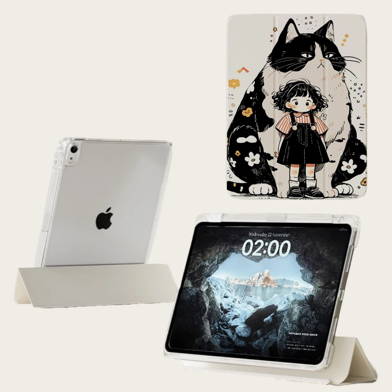 Smart Cover for iPad Pro 11 2024 Tablet Case For iPad Pro 13 M4 12.9 2022 6th generation Magnetic Clip for Air 13 11 M3 Air 7
Smart Cover for iPad Pro 11 2024 Tablet Case For iPad Pro 13 M4 12.9 2022 6th generation Magnetic Clip for Air 13 11 M3 Air 7