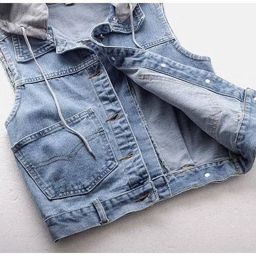 Off-Season Denim Jaet, женский весенне-осенний жилет Svel, универсальная верхняя одежда из смеси хлопка с капюшоном
Off-Season Denim Jaet, женский весенне-осенний жилет Svel, универсальная верхняя одежда из смеси хлопка с капюшоном