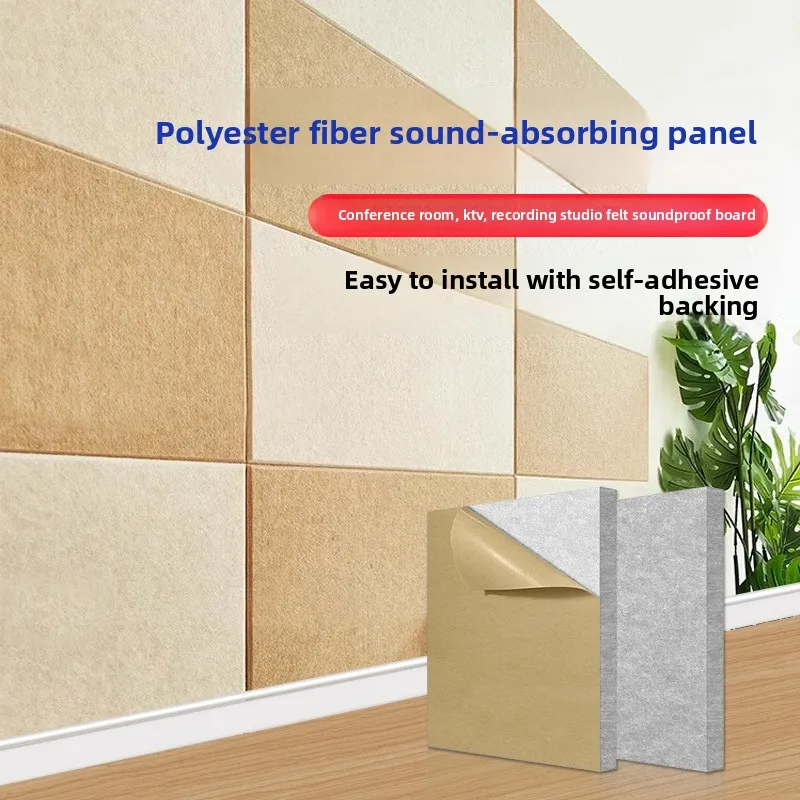 Polyester fiber sound insulation board and sound-absorbing wall stickers for hotels, KTVS, home theaters and offices
Polyester fiber sound insulation board and sound-absorbing wall stickers for hotels, KTVS, home theaters and offices