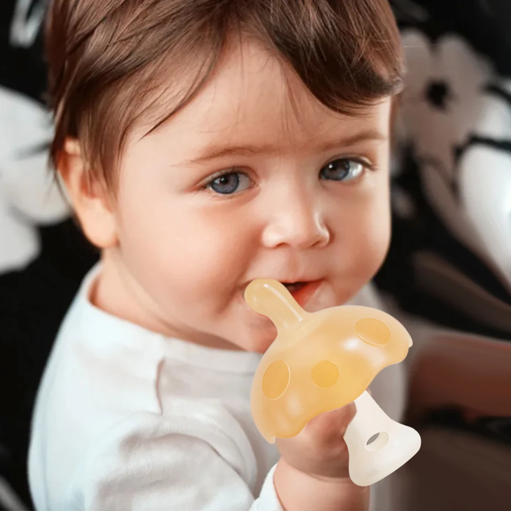 Comfortable Silicone Teether Gloves Washable Mushroom Hand Teether Training Grip Portable Kids Teething Toys
Comfortable Silicone Teether Gloves Washable Mushroom Hand Teether Training Grip Portable Kids Teething Toys