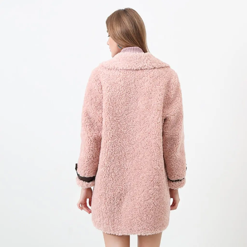 Women's Long Sleeve Plush Fur Coat Imitation Mink Fur Haining Factory Wholesale Fashion Outerwear for Ladies
Women's Long Sleeve Plush Fur Coat Imitation Mink Fur Haining Factory Wholesale Fashion Outerwear for Ladies