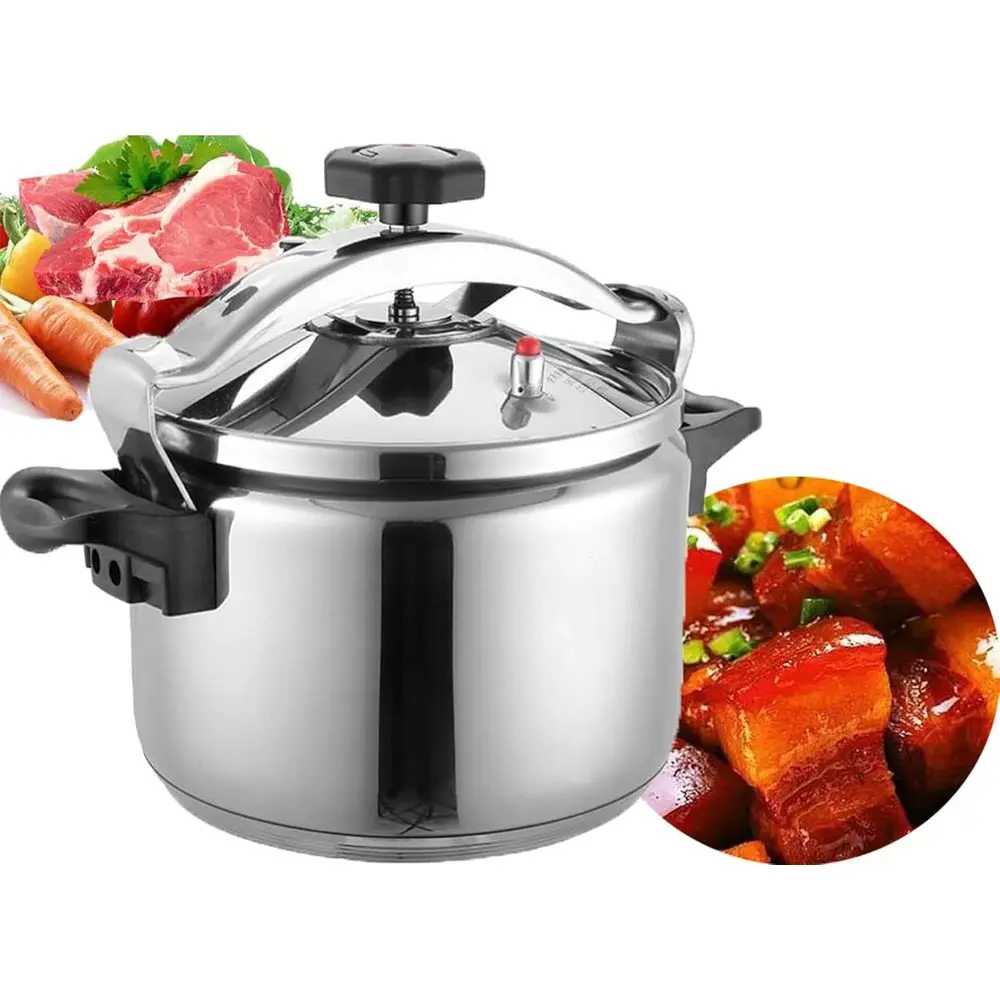 Compact 5-Quart Pressure Cooker with Safety Lock, Suitable for All Cooktops
Compact 5-Quart Pressure Cooker with Safety Lock, Suitable for All Cooktops