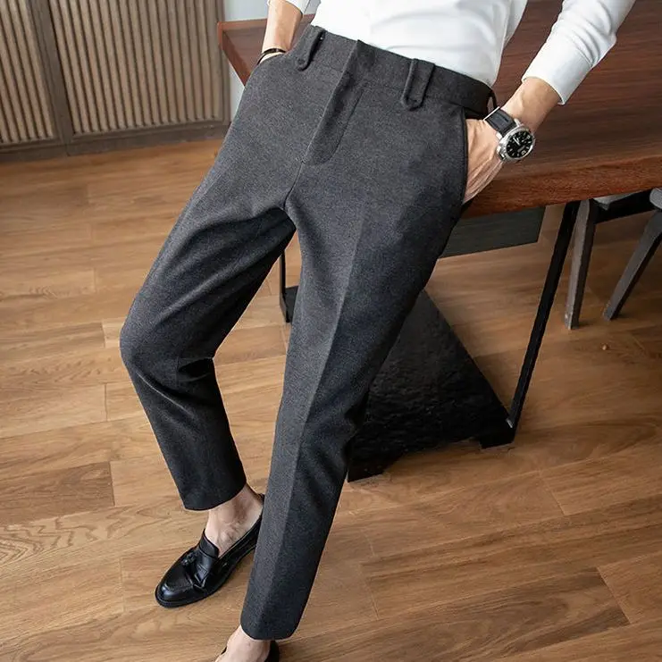 2023 Autumn Winter Woolen Business Dress Pants Men High Quality Streetwear Casual Long Trousers Formal Social Suit Pants L72
2023 Autumn Winter Woolen Business Dress Pants Men High Quality Streetwear Casual Long Trousers Formal Social Suit Pants L72