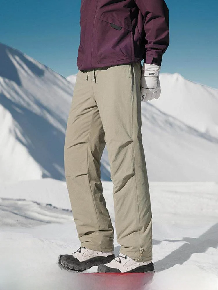 Зимние мужские брюки для лыжного спорта с 3D-кроем, утепленные пухом 90% Du, теплые, прямые, молодежные, повседневные, модные
Зимние мужские брюки для лыжного спорта с 3D-кроем, утепленные пухом 90% Du, теплые, прямые, молодежные, повседневные, модные