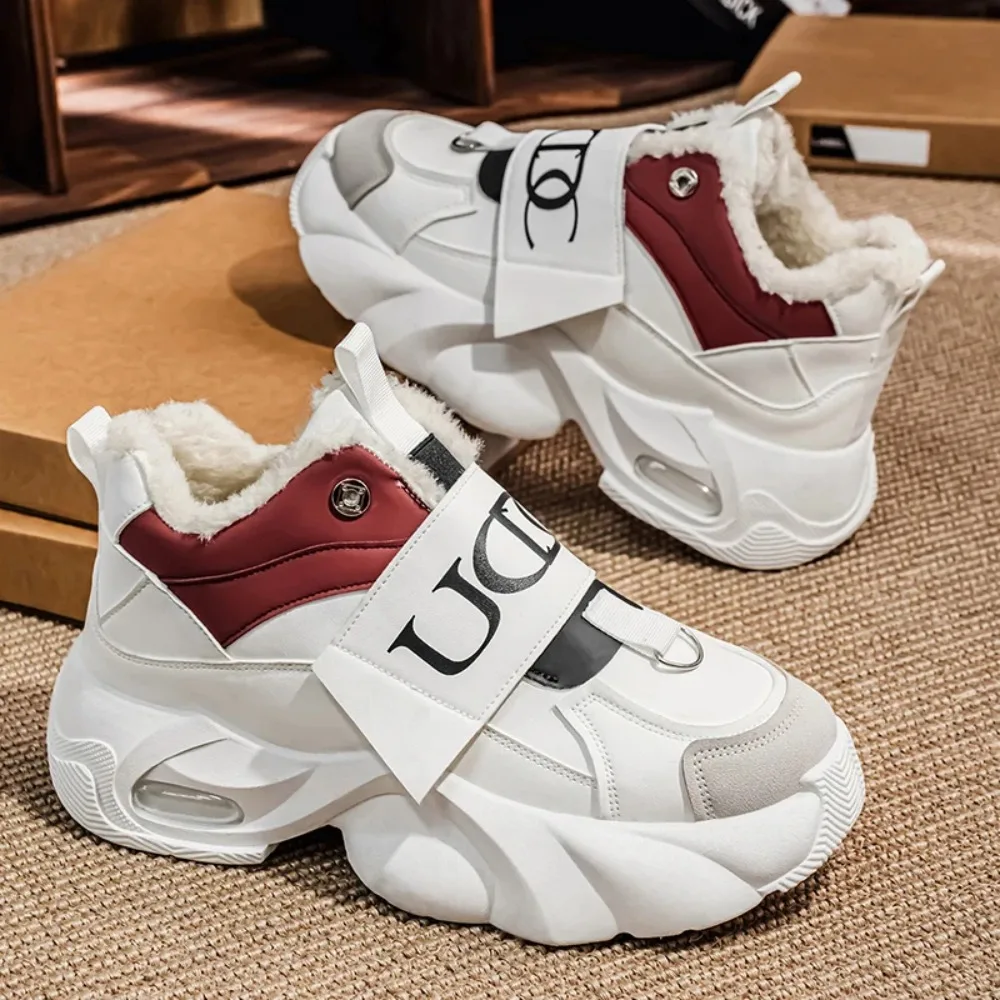 Winter Fashion Men Sport Shoes with Fur Designer Plush Warm Men's Casual Sneakers Outdoor Cotton Shoes Thick Soled Walking Shoes
Winter Fashion Men Sport Shoes with Fur Designer Plush Warm Men's Casual Sneakers Outdoor Cotton Shoes Thick Soled Walking Shoes