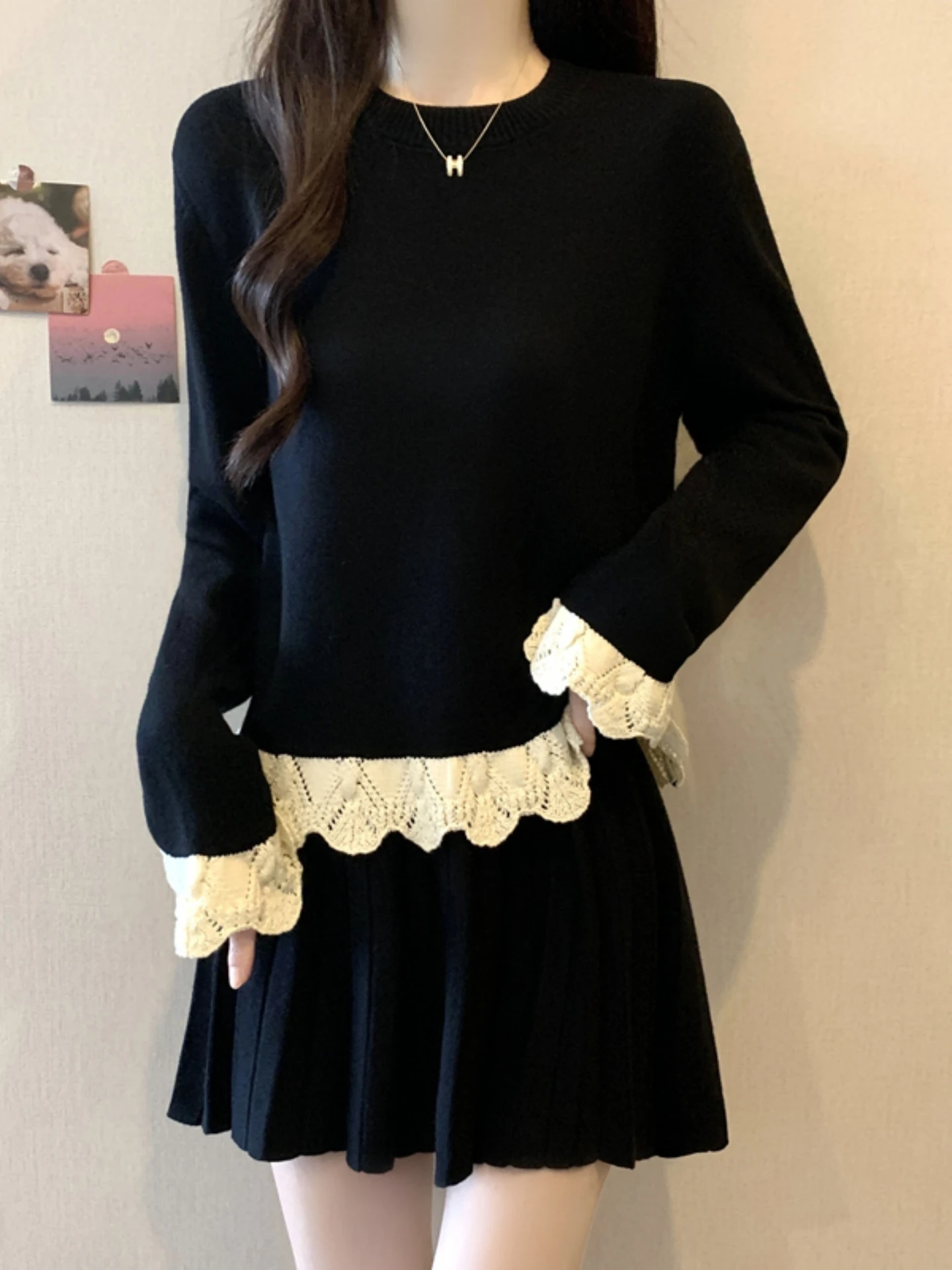 Slim Fit Long Sleeve Knitted Base Shirt Women's Spring Autumn New Style plus Size Flared Short Top Fashionable Little Shirt
Slim Fit Long Sleeve Knitted Base Shirt Women's Spring Autumn New Style plus Size Flared Short Top Fashionable Little Shirt