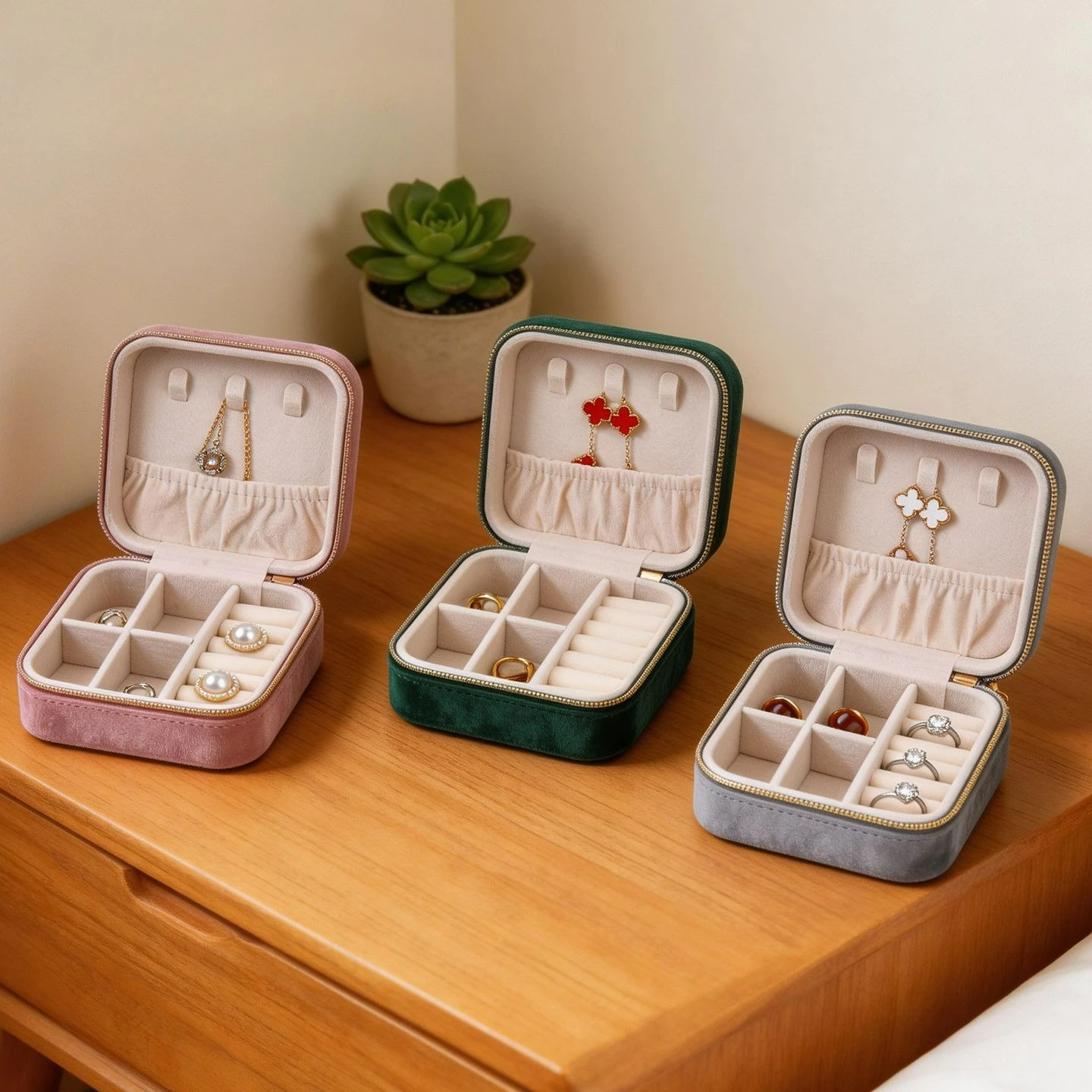 Light luxury velvet jewelry storage box portable mini jewelry box earrings ring necklace travel portable jewelry box
Light luxury velvet jewelry storage box portable mini jewelry box earrings ring necklace travel portable jewelry box