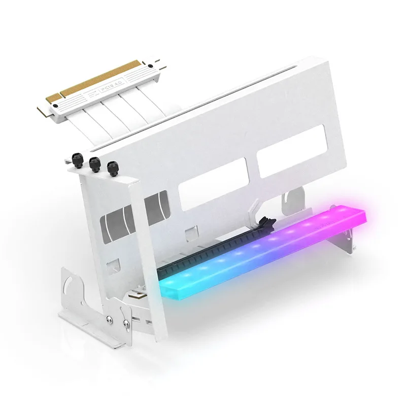 Graphics card black and white vertical bracket PCIE5/4.0 graphics card extension cable ITX adapter cable right angle 90 full
Graphics card black and white vertical bracket PCIE5/4.0 graphics card extension cable ITX adapter cable right angle 90 full