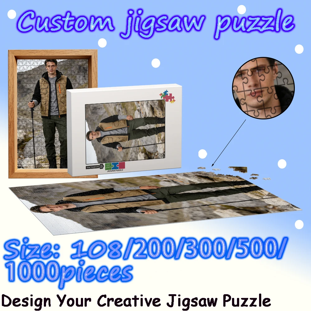 Custom Jigsaw Puzzles - Choose Pieces (108/200/300/500/1000) Perfect Gift for Friends Family Souvenir Toys floor puzzles, wood
Custom Jigsaw Puzzles - Choose Pieces (108/200/300/500/1000) Perfect Gift for Friends Family Souvenir Toys floor puzzles, wood
