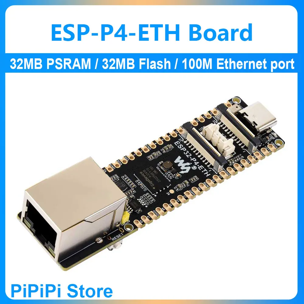 ESP32 P4 ETH Макетная плата RJ45 100M Порт Ethernet DSI/MIPI ЖК-дисплей Сенсорный экран/камера CSI/аудиодинамик AI Deepseek
ESP32 P4 ETH Макетная плата RJ45 100M Порт Ethernet DSI/MIPI ЖК-дисплей Сенсорный экран/камера CSI/аудиодинамик AI Deepseek