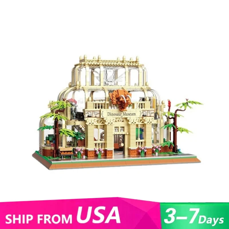 2788 шт. MOC, креативный город, вид на улицу, окаменелости динозавра, музей, строительные блоки, модульная модель архитектуры, головоломка, детские игрушки, подарок
2788 шт. MOC, креативный город, вид на улицу, окаменелости динозавра, музей, строительные блоки, модульная модель архитектуры, головоломка, детские игрушки, подарок