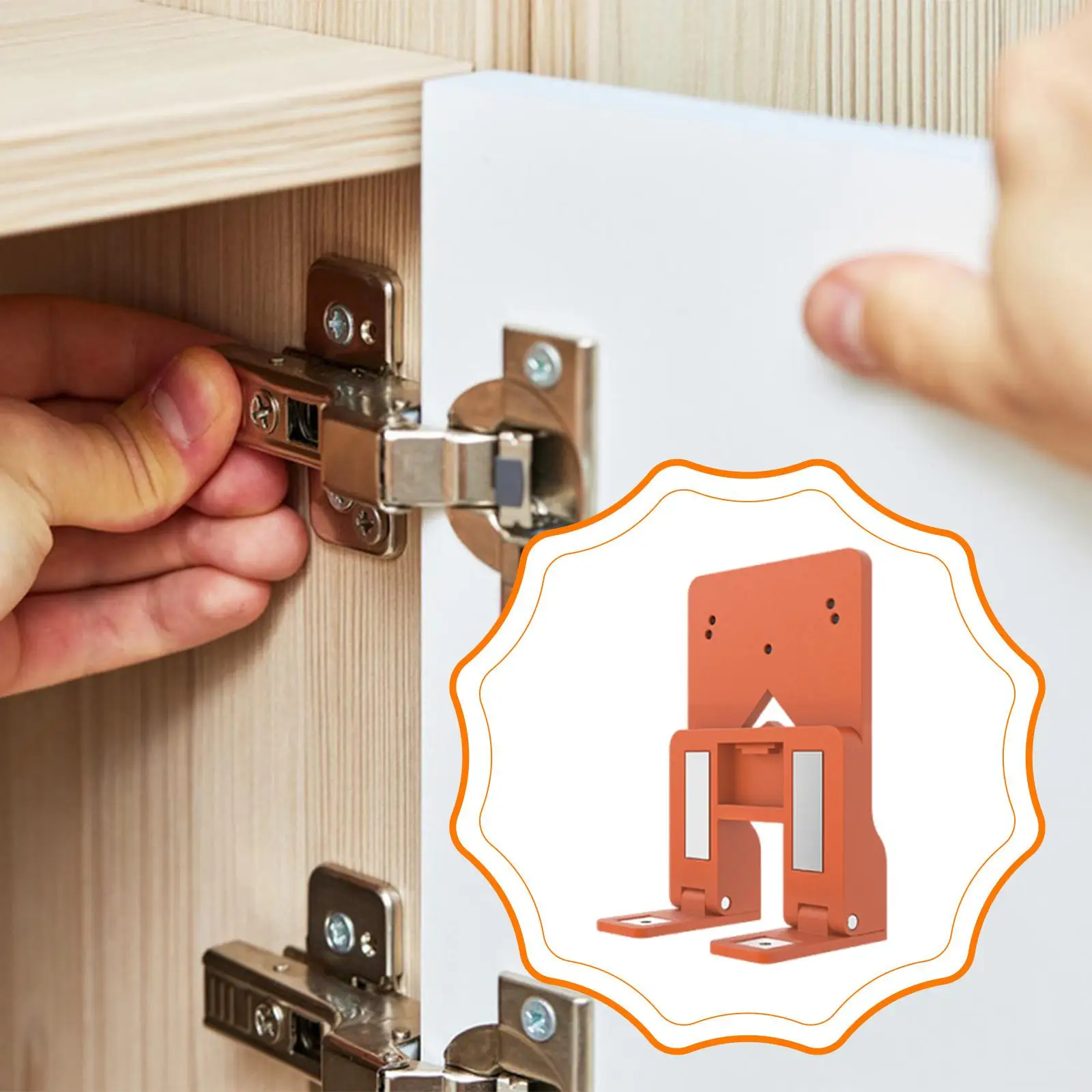 Приспособление для монтажа петель мебельных дверей, прочное, с выемкой 2,6 мм, для выравнивания и фиксации, монтажный шаблон
Приспособление для монтажа петель мебельных дверей, прочное, с выемкой 2,6 мм, для выравнивания и фиксации, монтажный шаблон