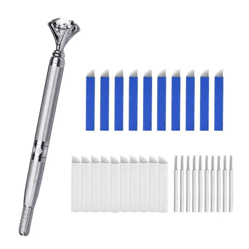 Microblading Pen Kit Light Manual Tattoo Pens for Permanent Makeup Supplies Durable Manual Pen with Tattoo Blade Needles Set
Microblading Pen Kit Light Manual Tattoo Pens for Permanent Makeup Supplies Durable Manual Pen with Tattoo Blade Needles Set