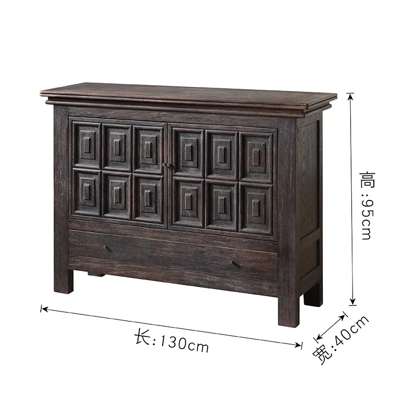 Retro and old solid wood dining side entrance cabinet Medieval decorative locker Medieval wabi-sabi wind side cabinet
Retro and old solid wood dining side entrance cabinet Medieval decorative locker Medieval wabi-sabi wind side cabinet