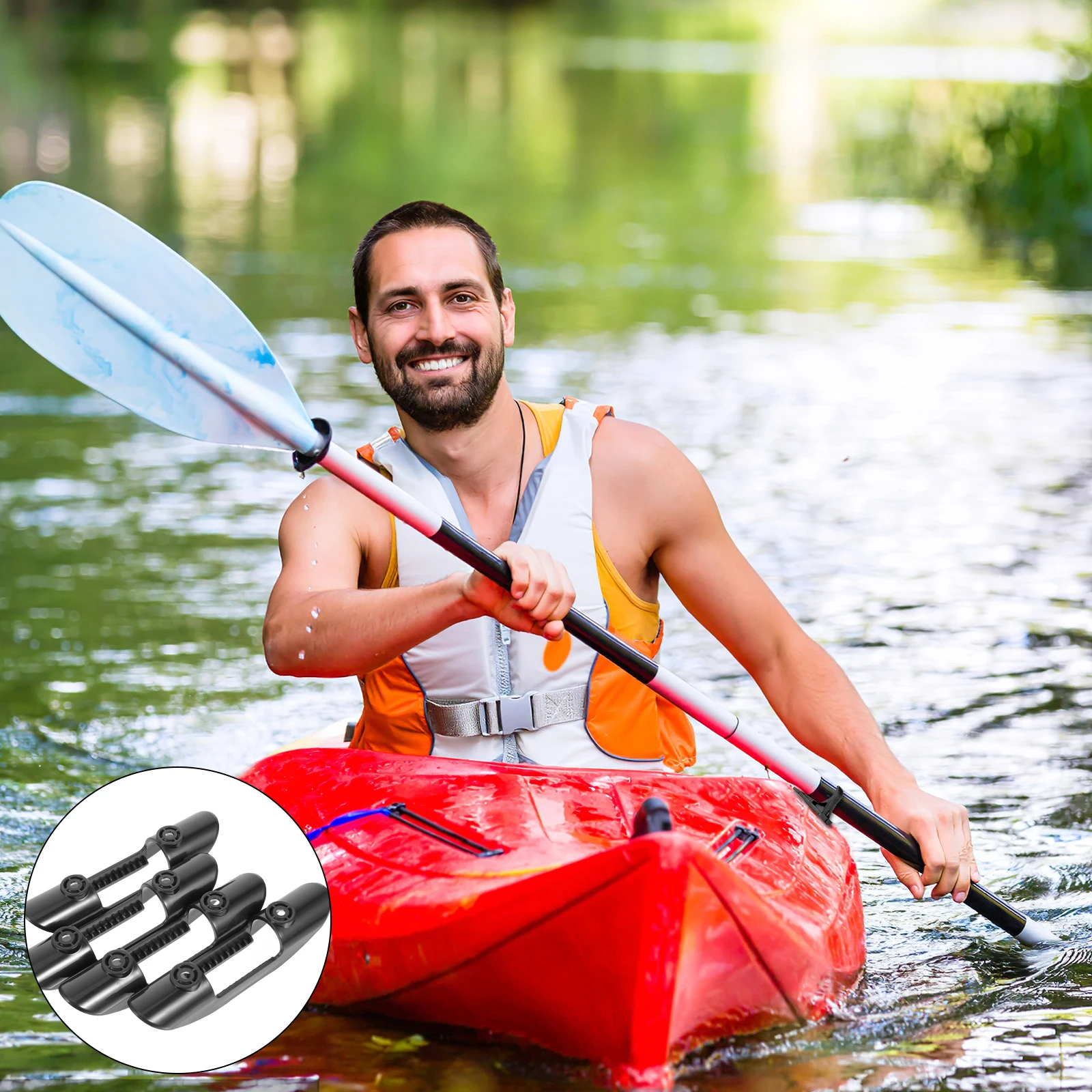 4 Sets Paddle Mounted Plastic Universal Outdoor Kayak Buckle Holder Screw Lightweight Sturdy Reliable Fishing Net
4 Sets Paddle Mounted Plastic Universal Outdoor Kayak Buckle Holder Screw Lightweight Sturdy Reliable Fishing Net