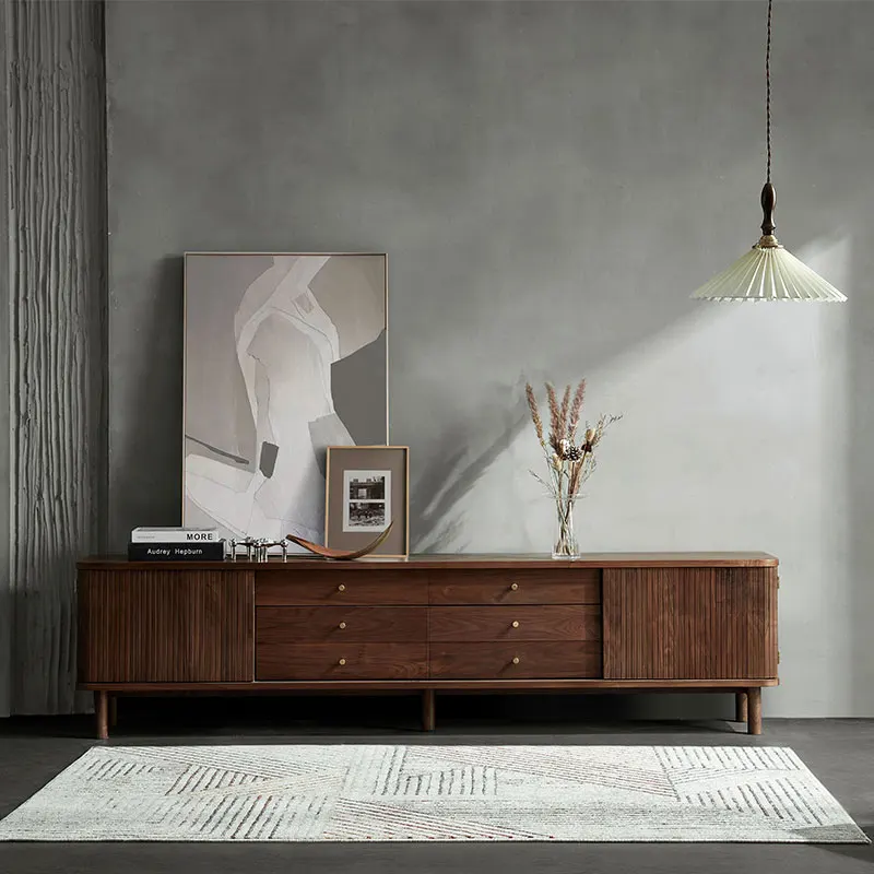 Living Room Furniture North American Black Walnut Simple Modern Solid Wood TV Cabinet North American Black Walnut 
Living Room Furniture North American Black Walnut Simple Modern Solid Wood TV Cabinet North American Black Walnut
