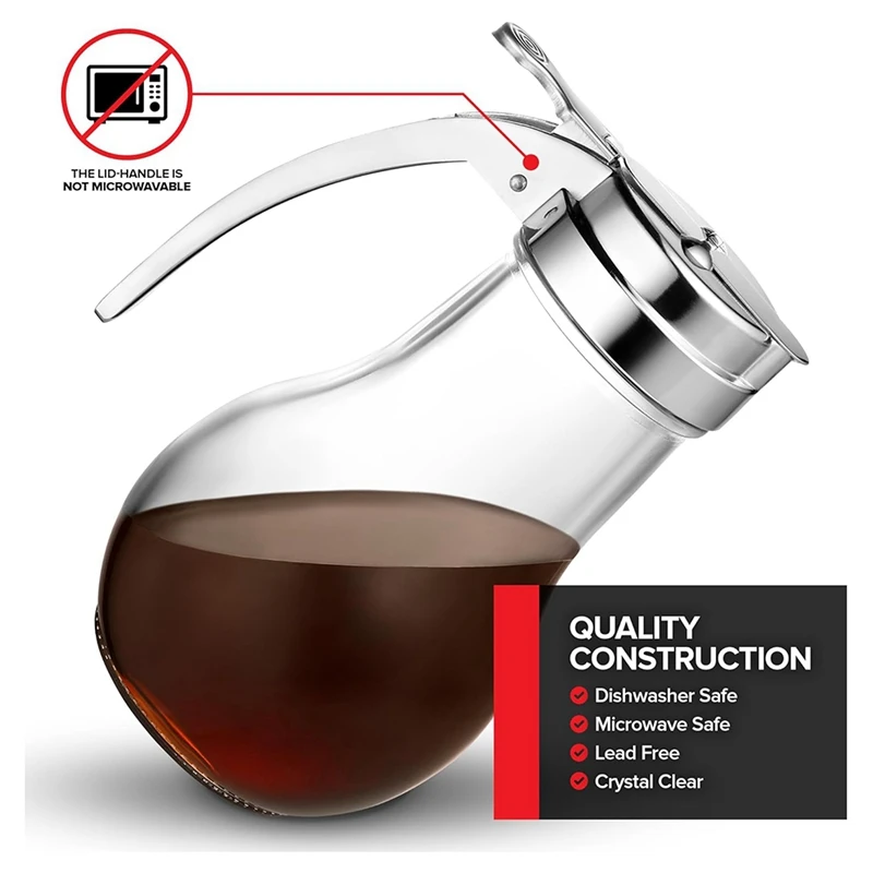 Glass Oil Bottle 14 Oz Glass Syrup Dispenser, No Drip Glass Syrup Bottle for Maple Syrup, Honey Dispenser, Pancake Mix, or Sugar
Glass Oil Bottle 14 Oz Glass Syrup Dispenser, No Drip Glass Syrup Bottle for Maple Syrup, Honey Dispenser, Pancake Mix, or Sugar