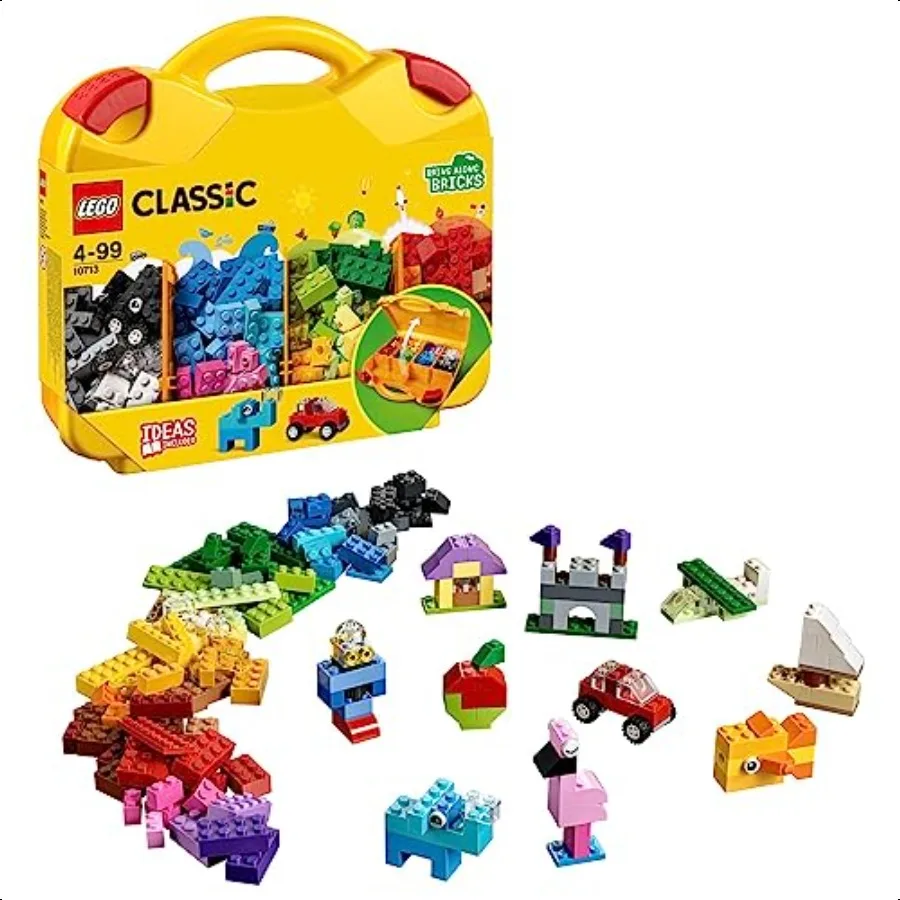 Classic Creative Suitcase 10713 Includes Sorting Storage Organizer Case with Fun Colorful Building Bricks Preschool Learning To
Classic Creative Suitcase 10713 Includes Sorting Storage Organizer Case with Fun Colorful Building Bricks Preschool Learning To
