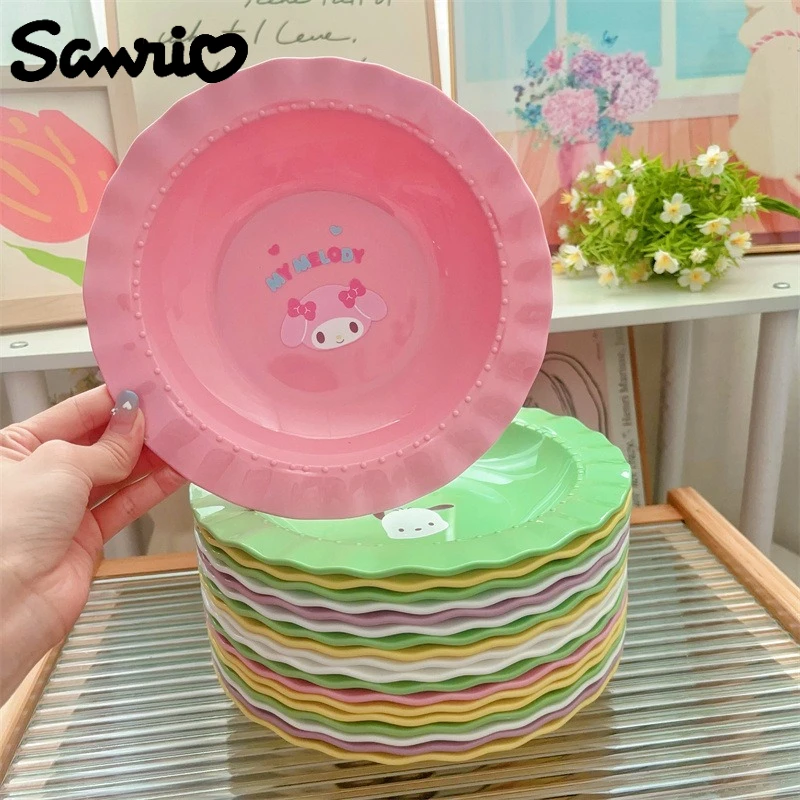 Sanrio Hello Kitty Plate Kawaii Cartoon Anime Printed Accessories Candy Color Salad Plate Water Restaurant Cake Plate
Sanrio Hello Kitty Plate Kawaii Cartoon Anime Printed Accessories Candy Color Salad Plate Water Restaurant Cake Plate