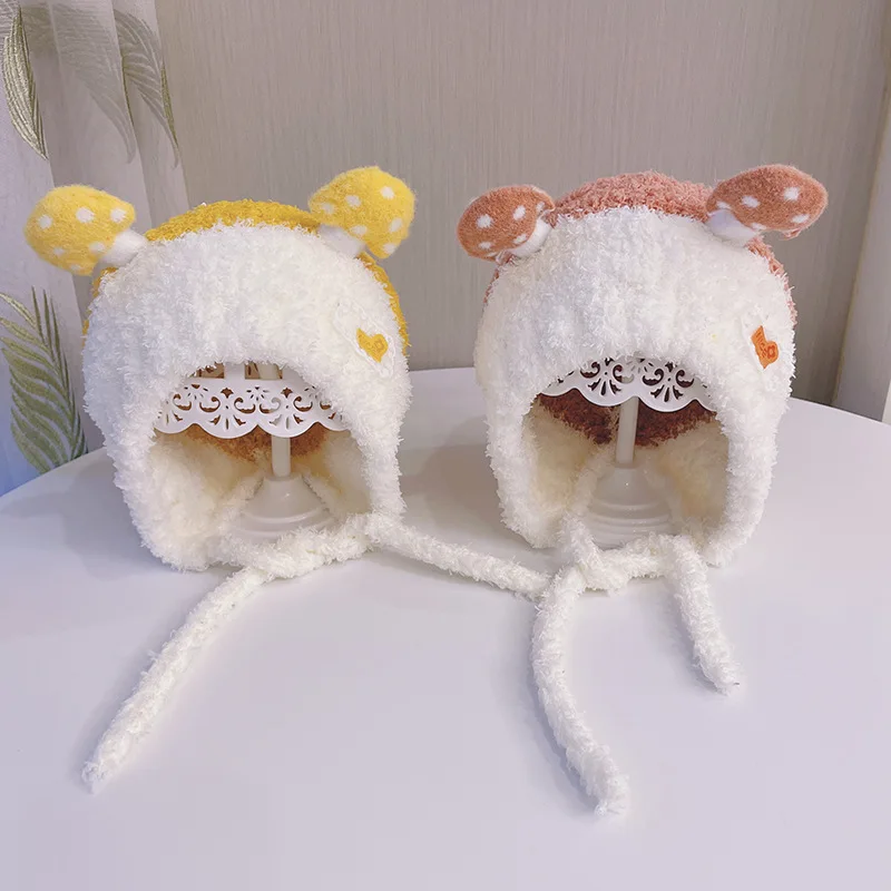 Winter Warm Baby Plush Ear Protection Hat Lamb Fleece Earmuffs Cap 6-24M Toddler Lace-up Headgear Bonnet Cartoon Kids Beanies
Winter Warm Baby Plush Ear Protection Hat Lamb Fleece Earmuffs Cap 6-24M Toddler Lace-up Headgear Bonnet Cartoon Kids Beanies