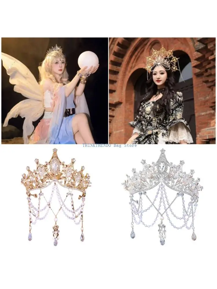 340D Beautiful Pearls Embellished Hair Jewelry Headdress for Women Festival Setting
340D Beautiful Pearls Embellished Hair Jewelry Headdress for Women Festival Setting