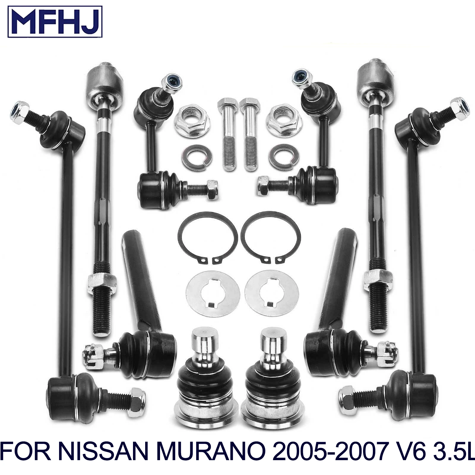 10x Sway Bar Links Tie Rod Ends For Nissan Murano 2005-2007 V6 3.5L Front & Rear
10x Sway Bar Links Tie Rod Ends For Nissan Murano 2005-2007 V6 3.5L Front & Rear