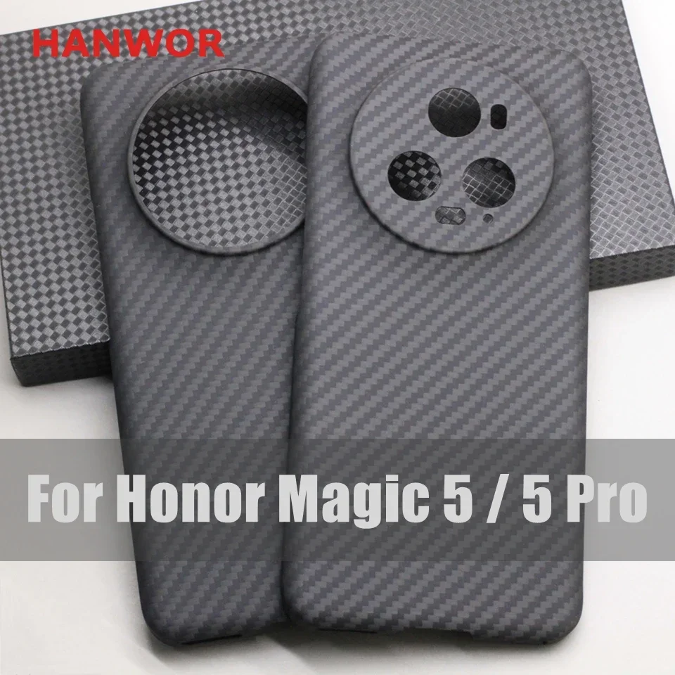 HANWOR Carbon Fiber Protective Case for Honor Magic 5 Pro Cases Ultra-thin Anti-fingerprint Aramid Fiber Magic 5 Phone Cover
HANWOR Carbon Fiber Protective Case for Honor Magic 5 Pro Cases Ultra-thin Anti-fingerprint Aramid Fiber Magic 5 Phone Cover